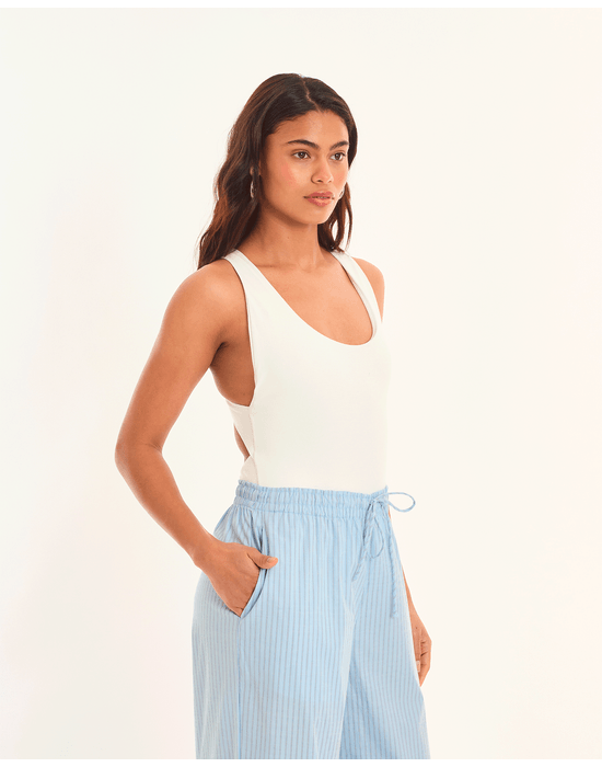 Body cruzado tic off-white