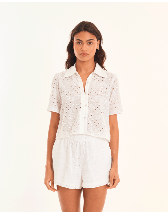Blusa laise tic branco
