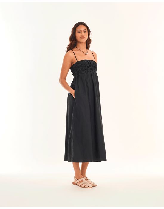 Vestido lastex tic preto