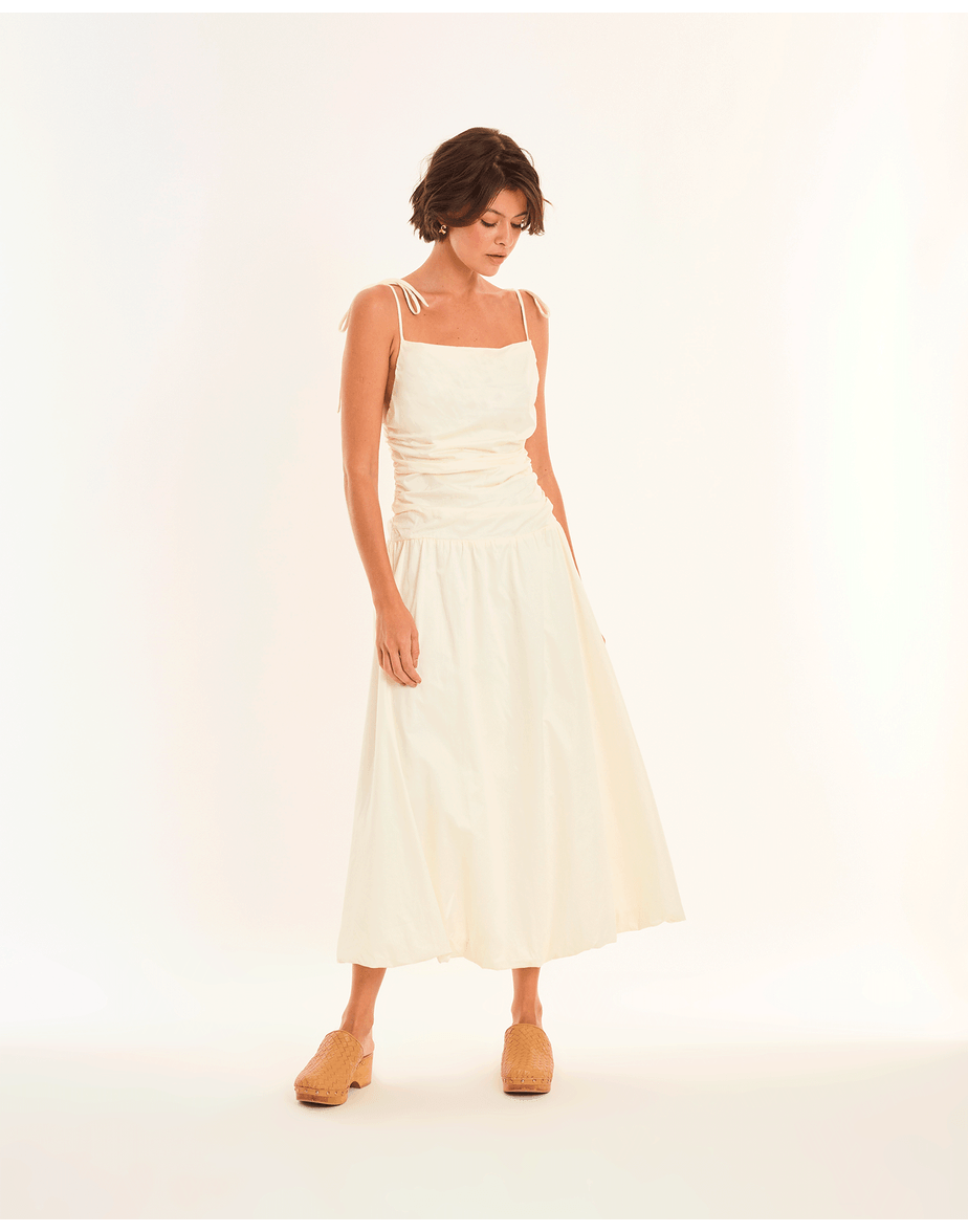 Vestido balonê ade off-white