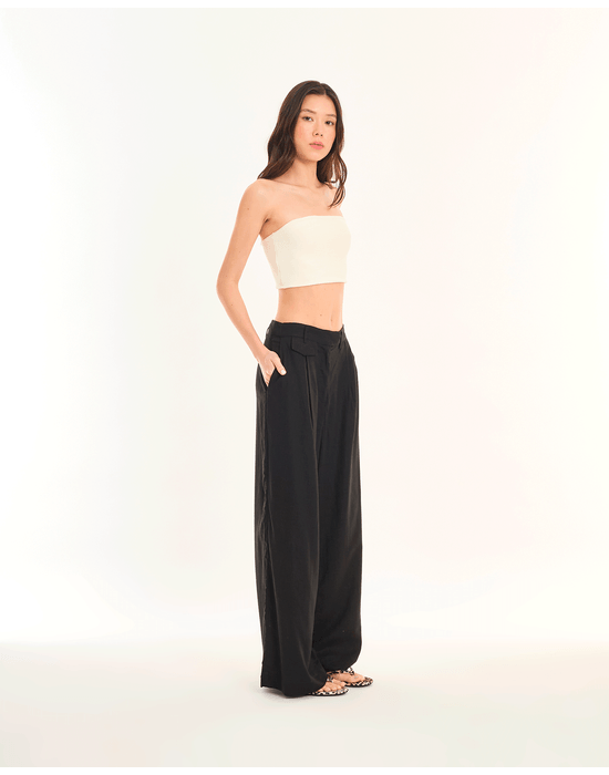 Calça pregas ess preto