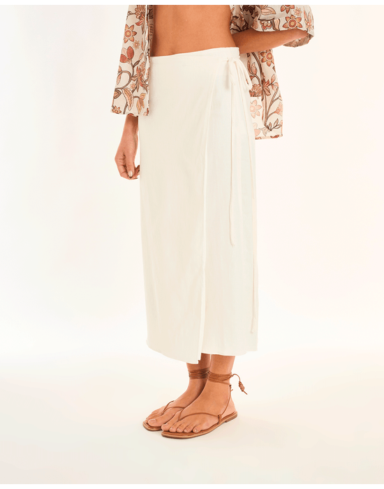 Saia linho art off-white