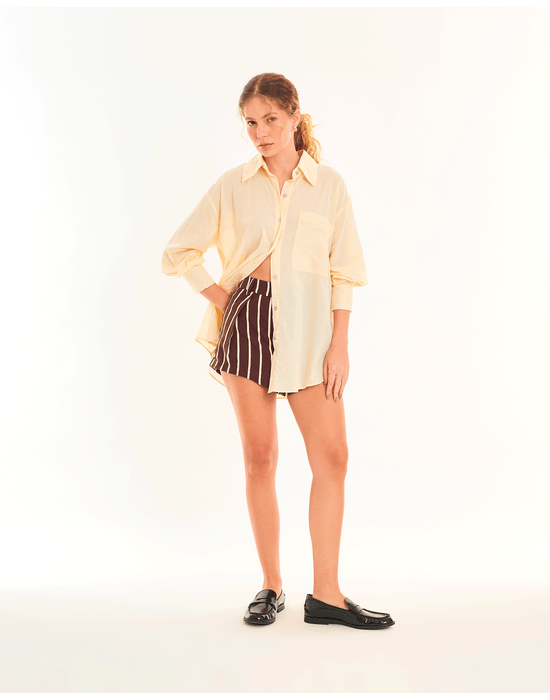 Camisa over tec off-white