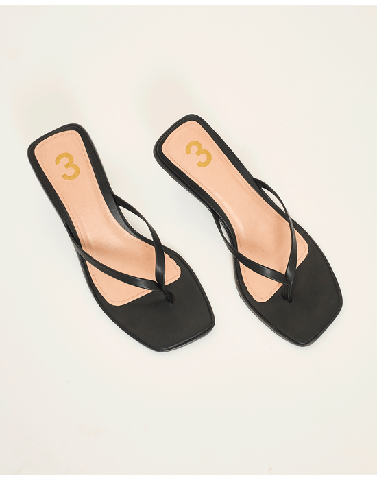 Sandalia salto neo preto