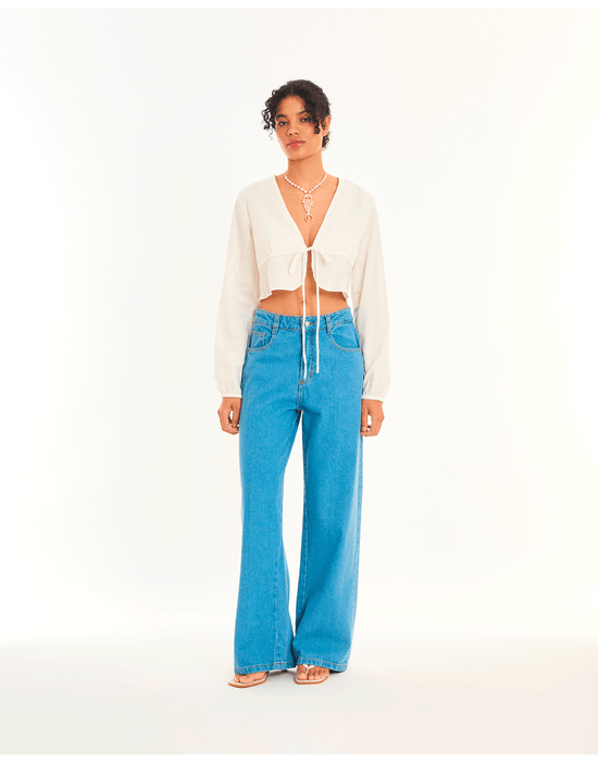 Top cambraia neo off-white