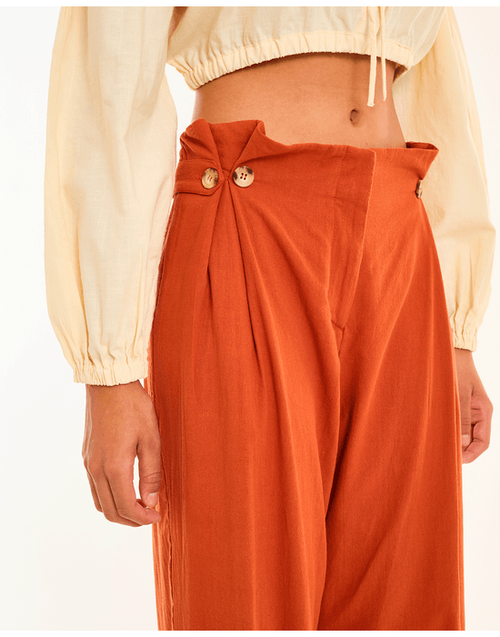Calça cotton neo marrom