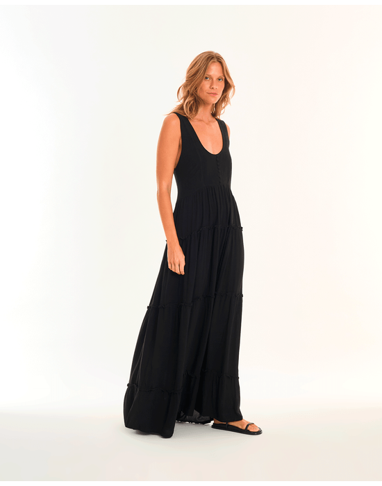 Vestido pala road preto