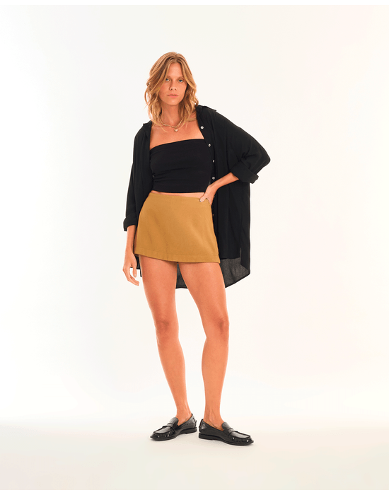 Short saia pen verde