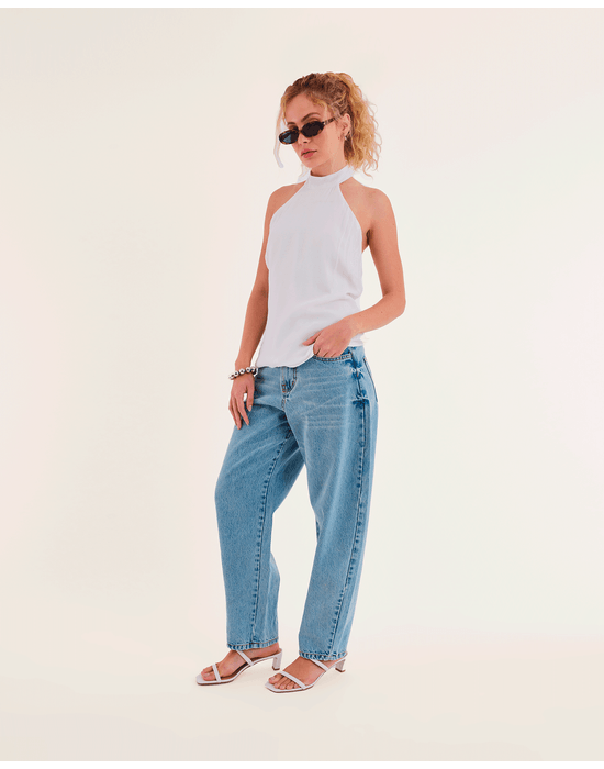 Blusa frente bos off-white