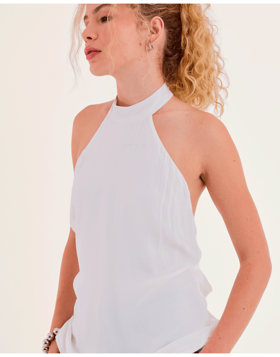 Blusa frente bos off-white