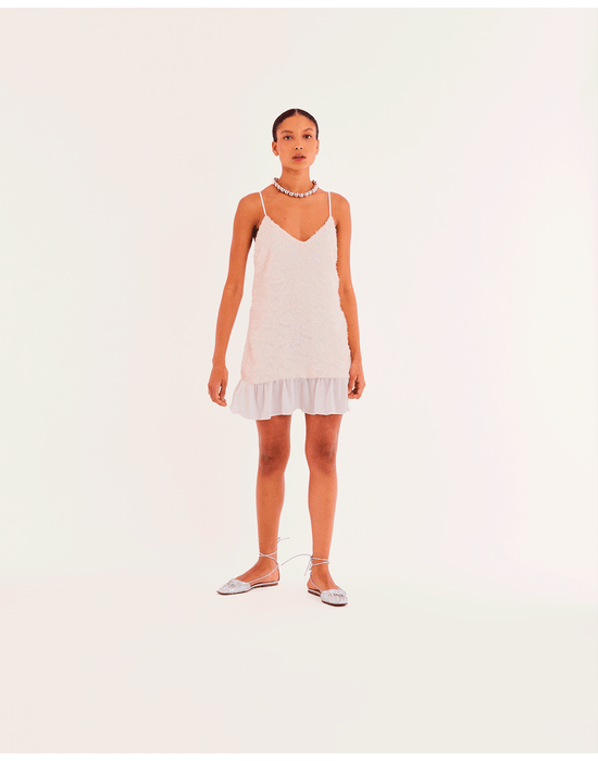 Vestido maya kas off-white