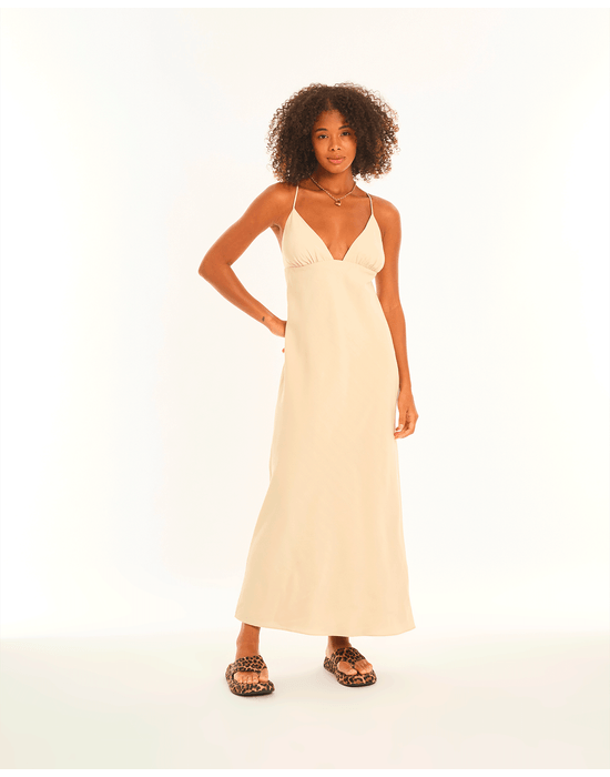 Vestido carolina herédia bege