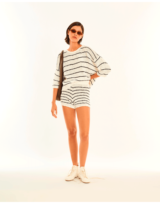 Blusa tricot bos  listrado