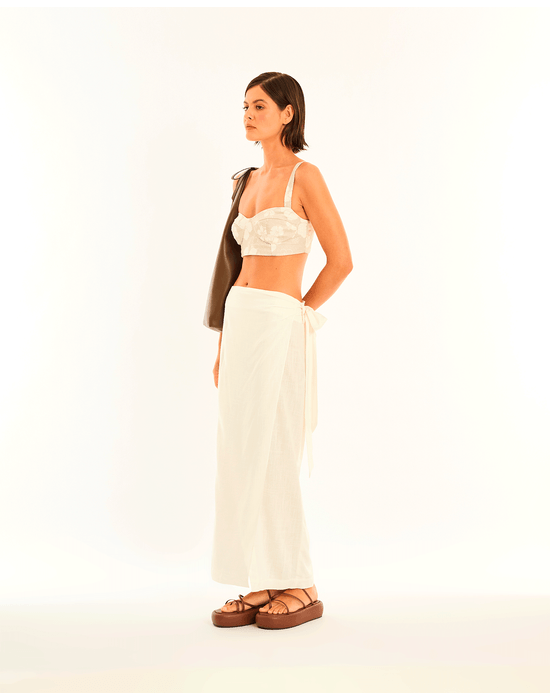 Saia romana ala off-white