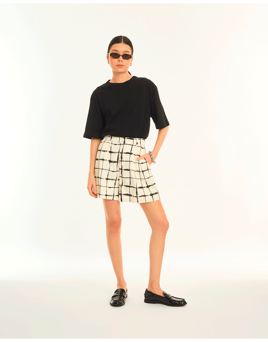 Short kasra kas estampado