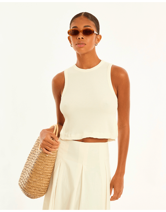 Regata oval ray off-white