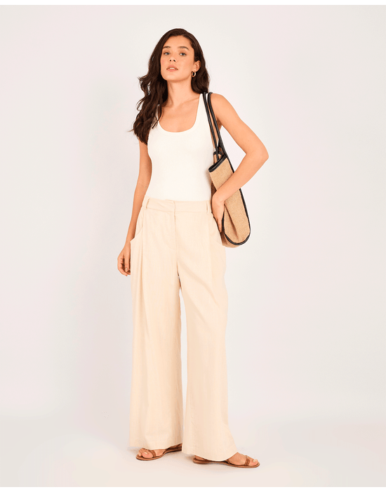 Calça amber ala bege