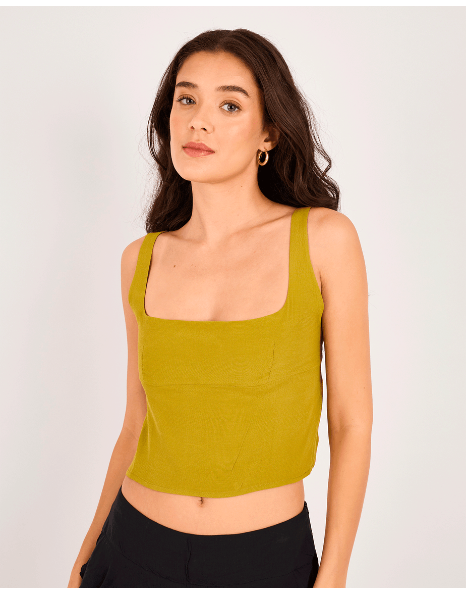 Top tira red verde