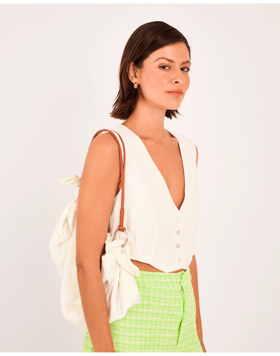 Colete cotton lys off-white