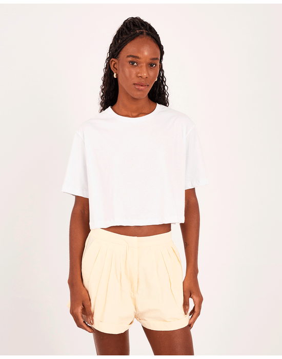 T-shirt algodão ter off-white