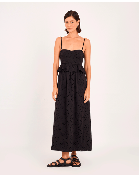 Vestido laise bos preto