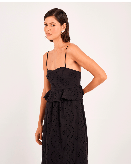 Vestido laise bos preto