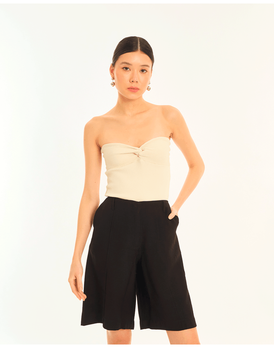 Blusa tqc rib bos off-white