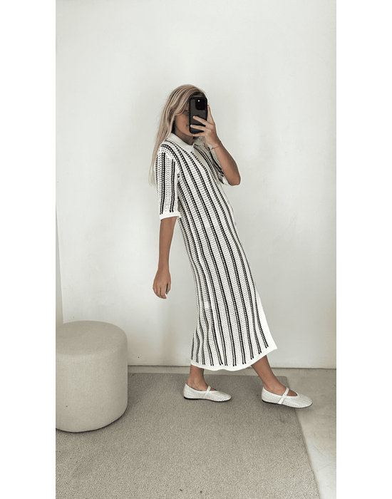Camisa longa tricot bos listrado