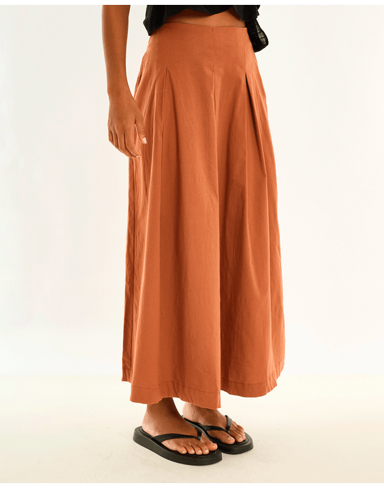 Saia cotton ray marrom