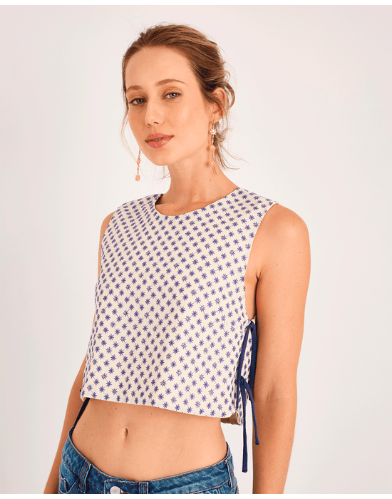 Blusa solara ora azul