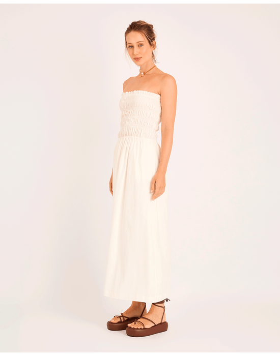 Vestido bruma ora off-white