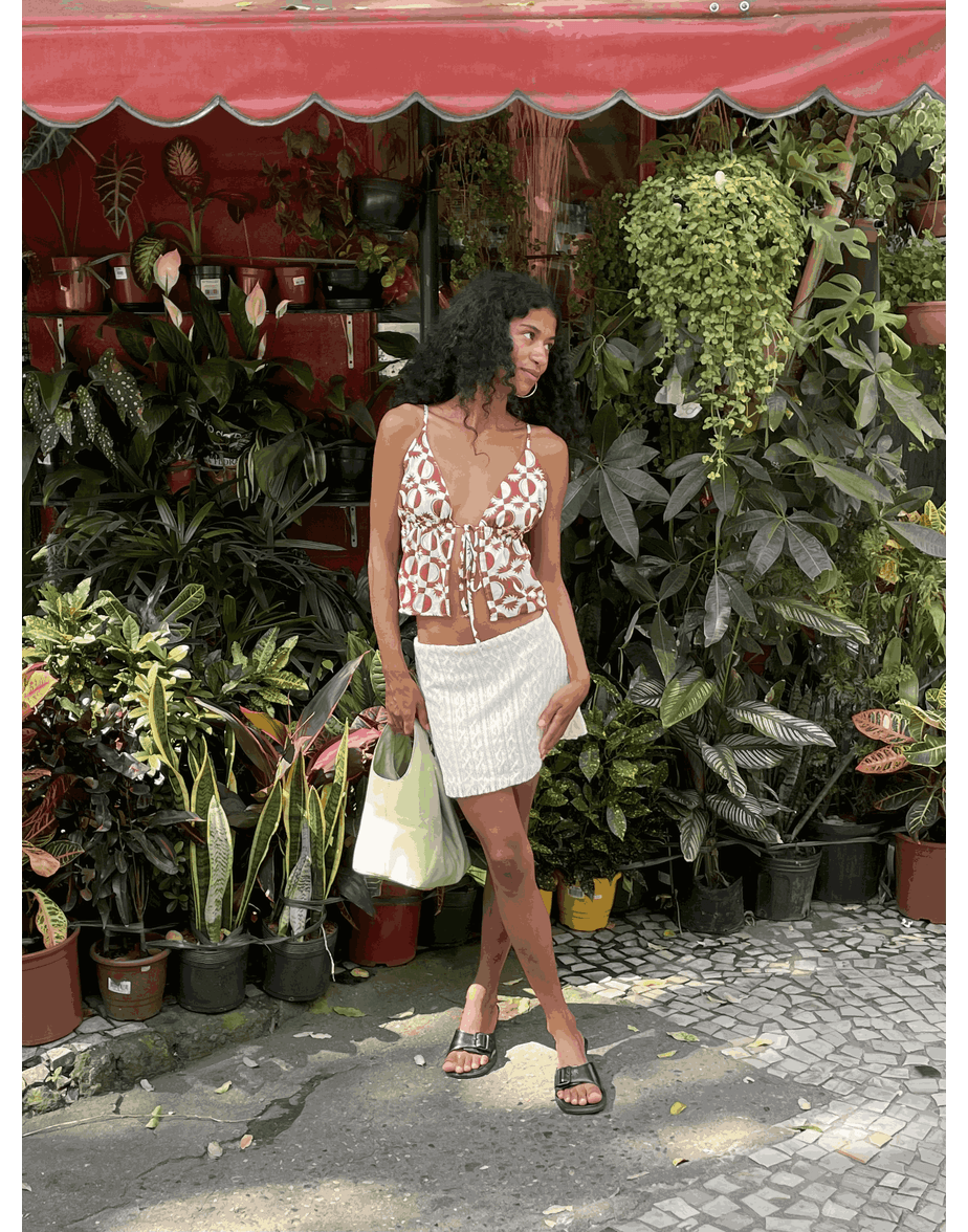 Saia renda ever off-white