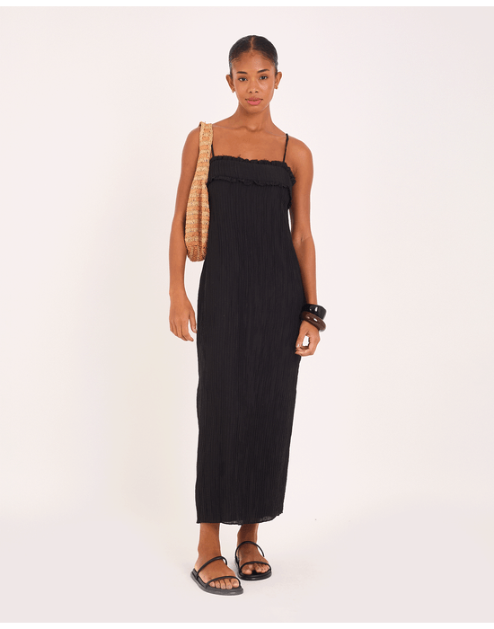 Vestido onda vin preto