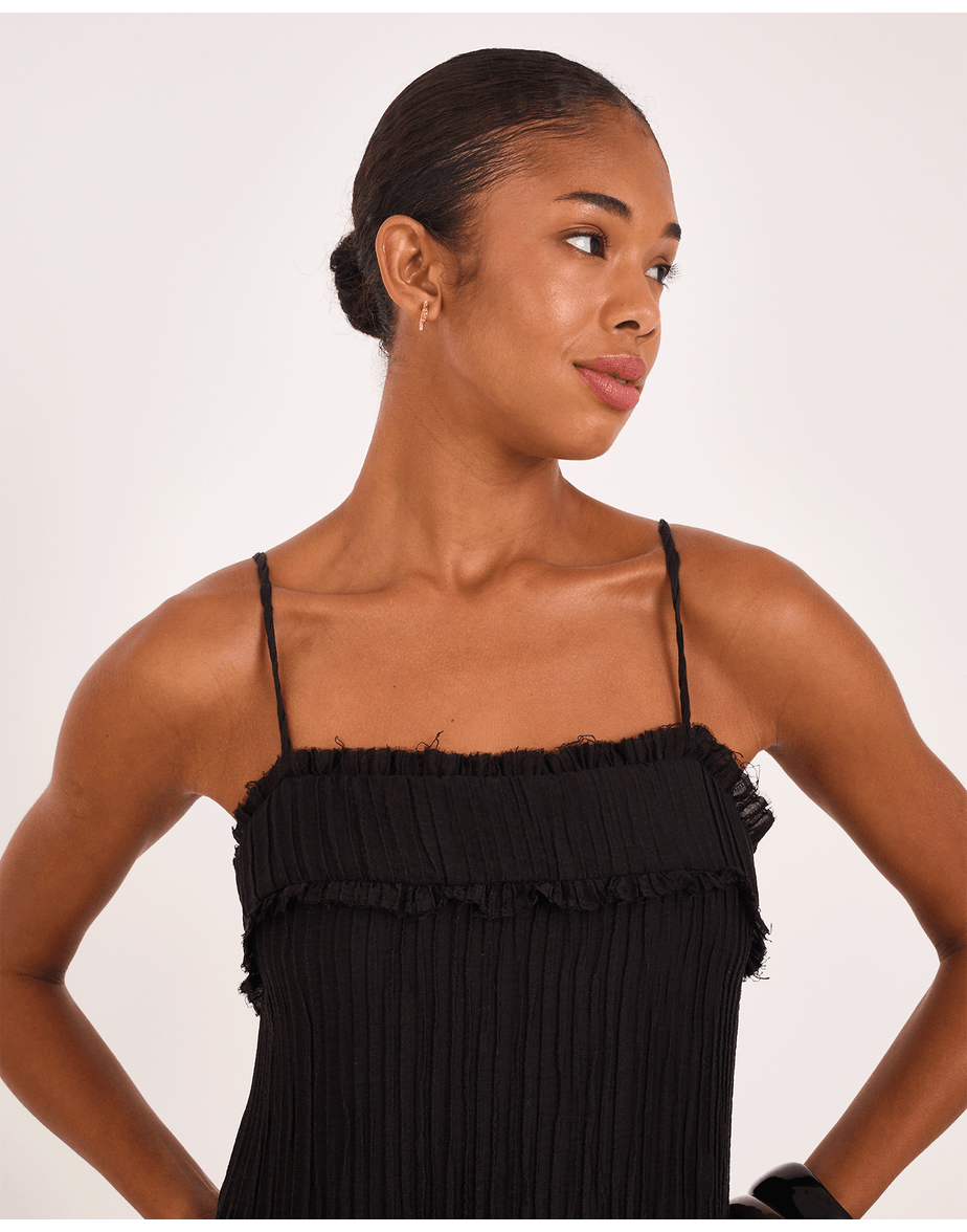 Vestido onda vin preto