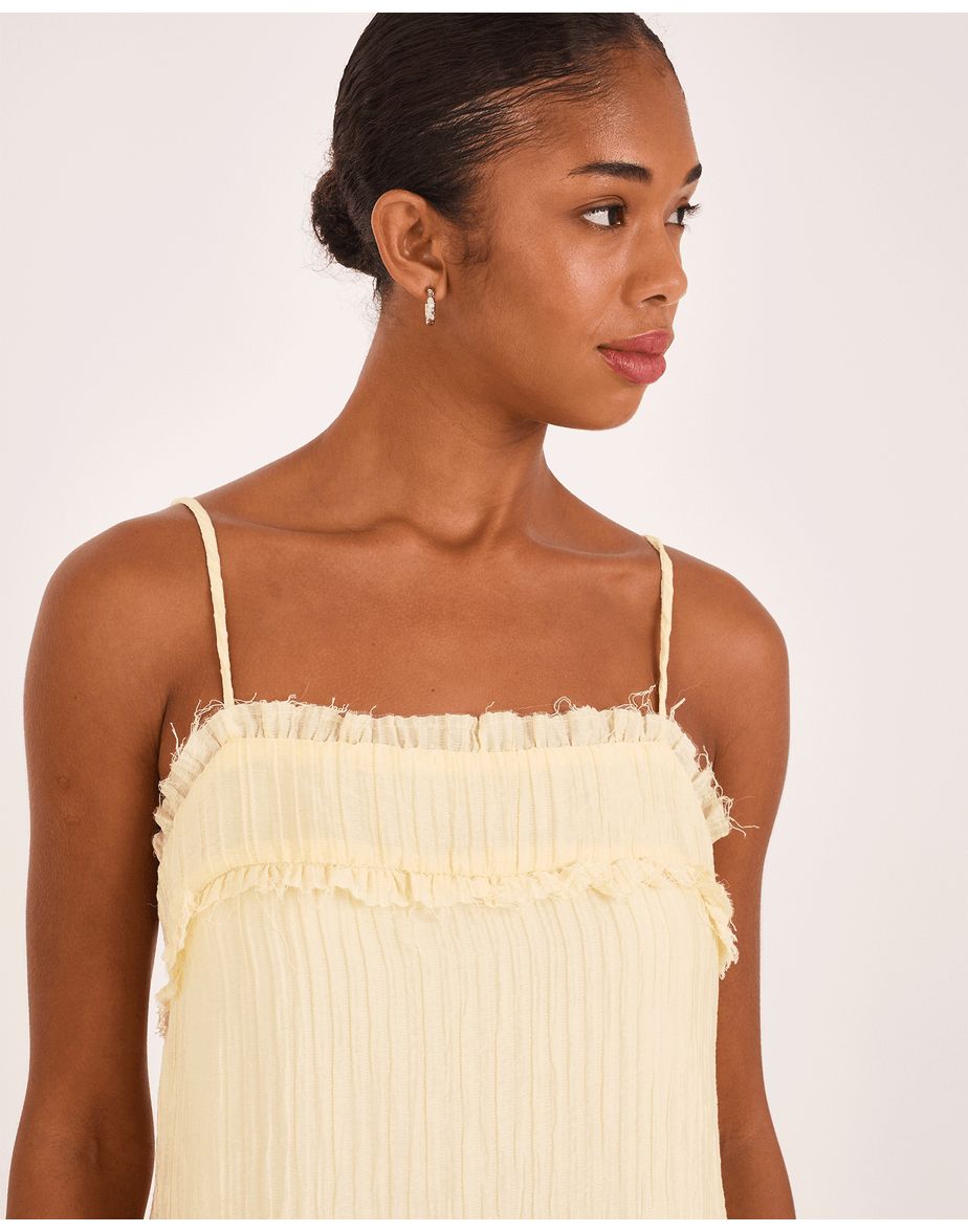 Vestido onda vin bege