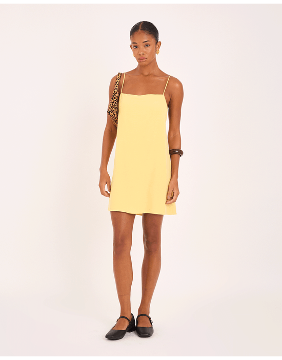 Vestido mini bossa vin amarelo