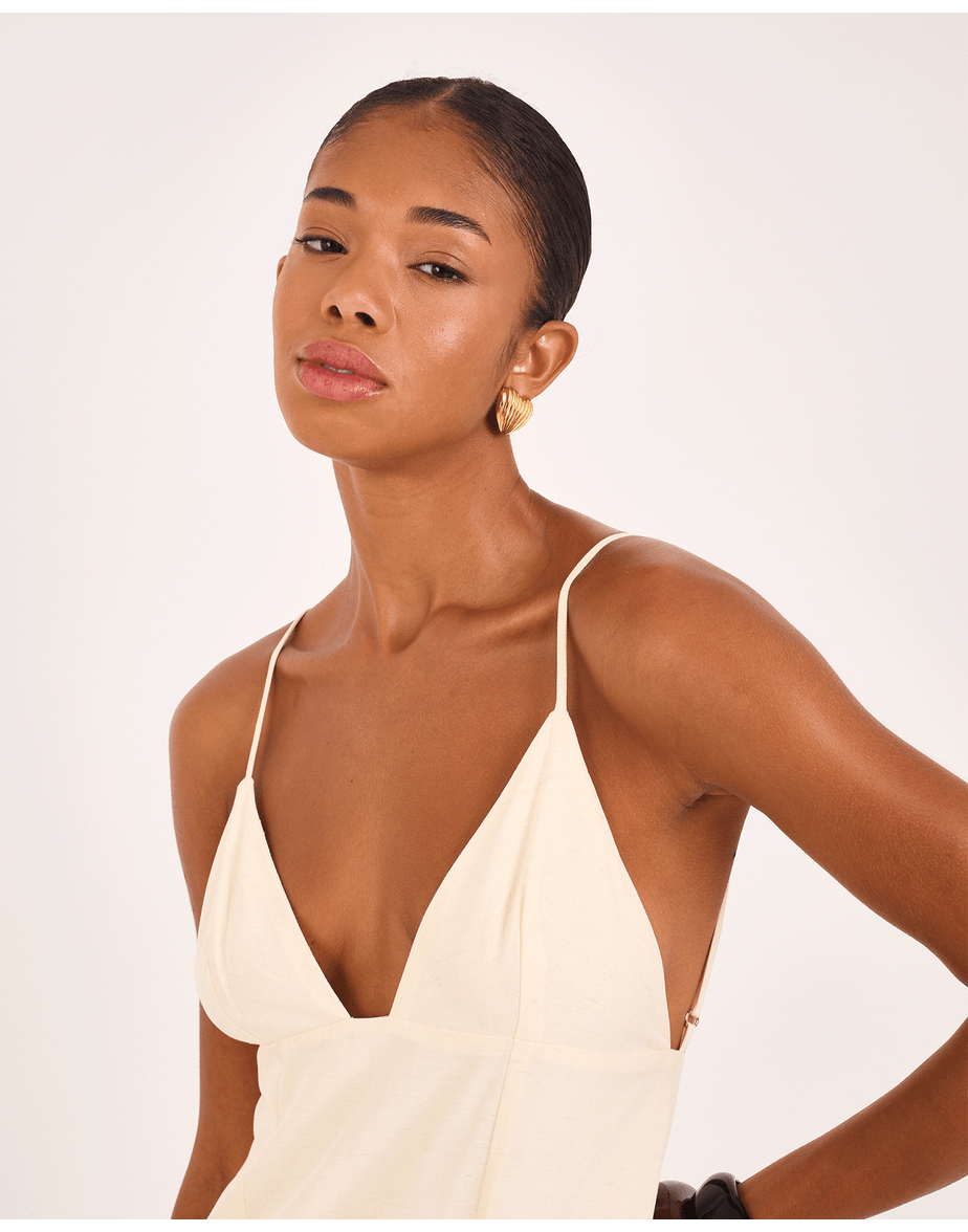 Vestido bossa vin off-white