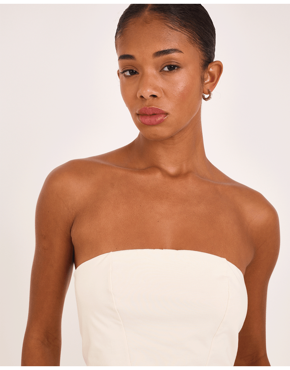 Top tomara que caia vin off-white