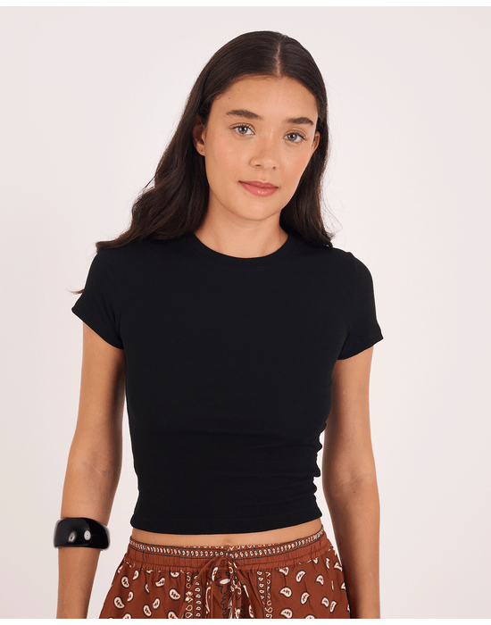 Camiseta justa tex preto