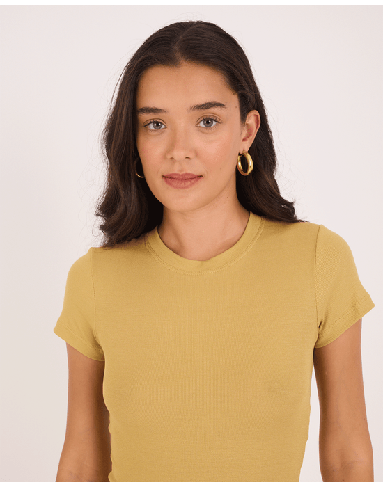 Camiseta justa tex verde