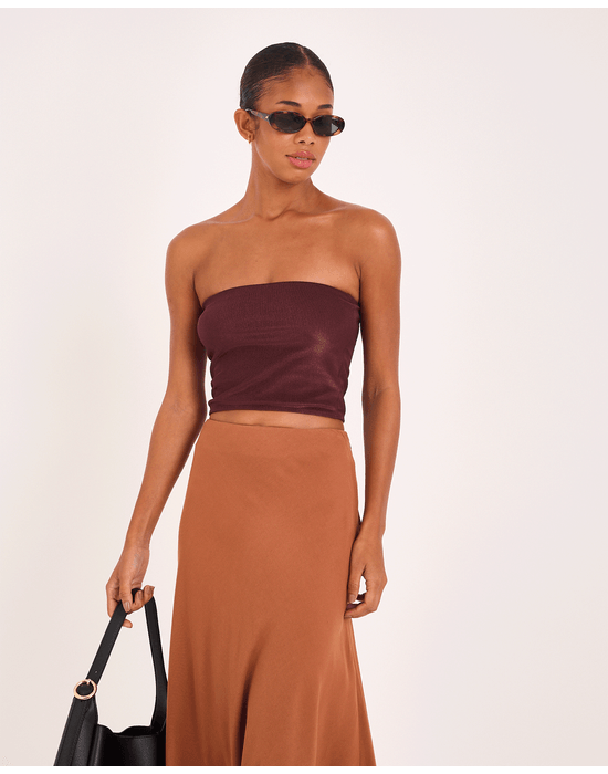 Top velvet vin marrom