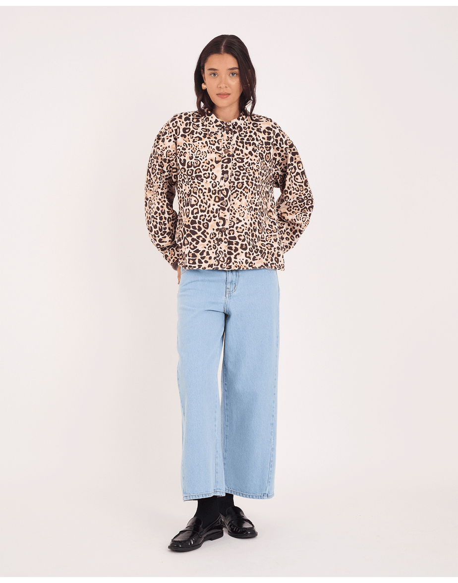 Camisa onça tex estampado