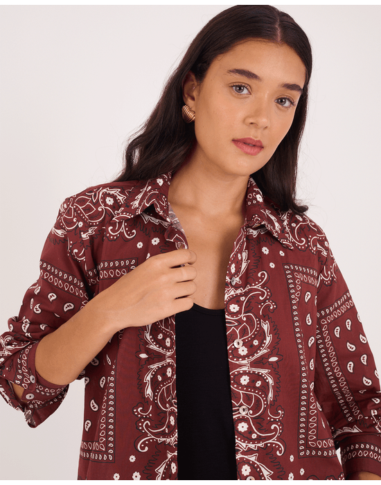Camisa bandana tex estampado