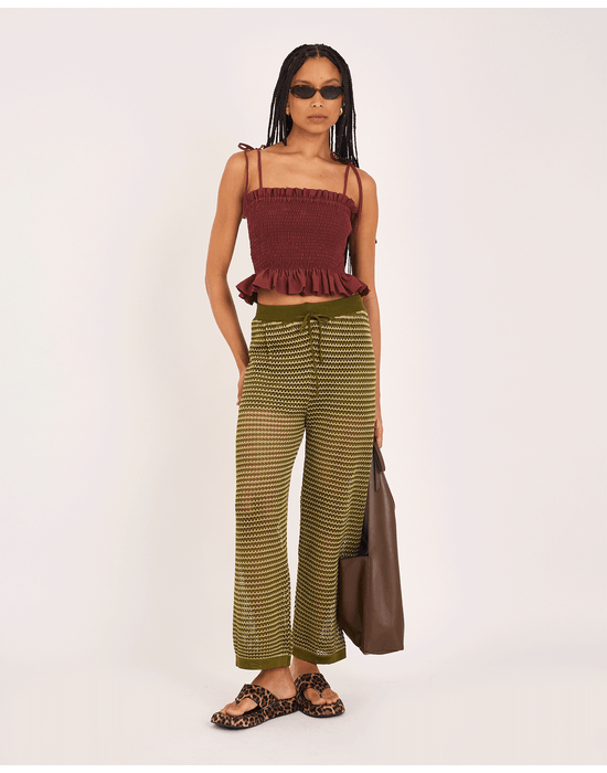 Calça tricot kai verde