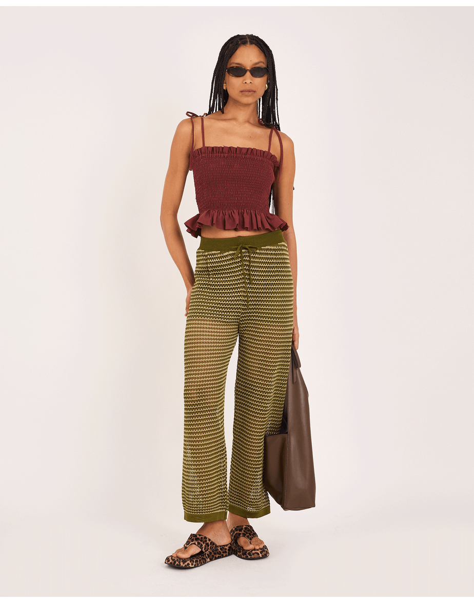 Calça tricot kai verde