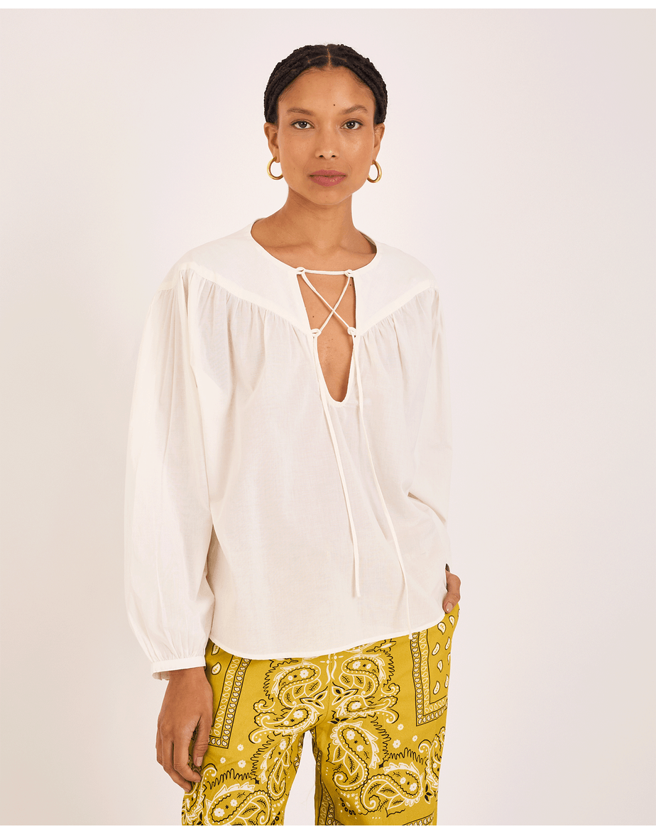 Blusa voil kai off-white