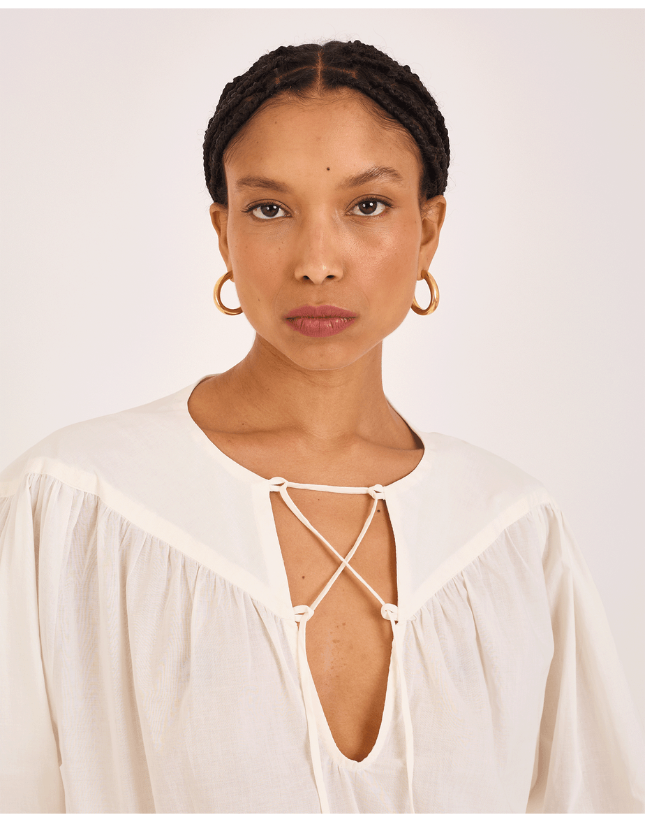 Blusa voil kai off-white