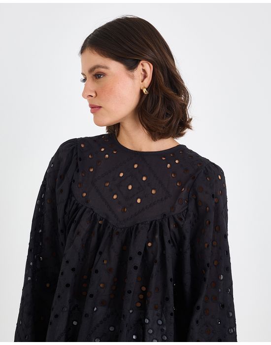 Blusa laise inv preto