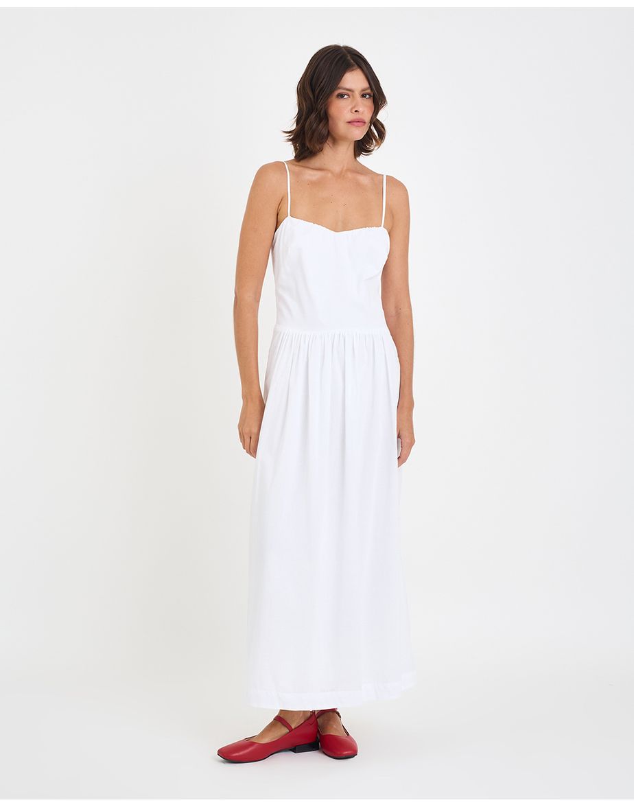 Vestido voil inv branco