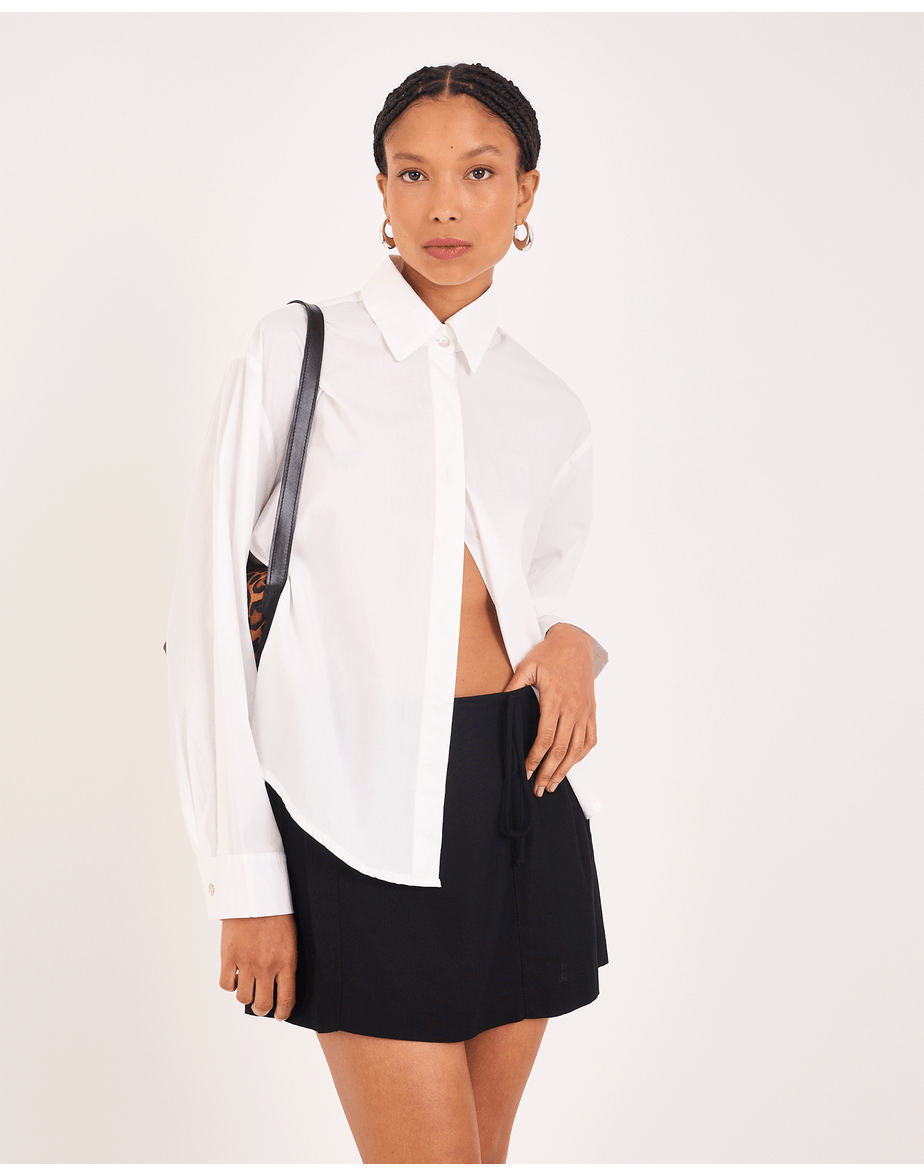 Camisa tricoline kai branco